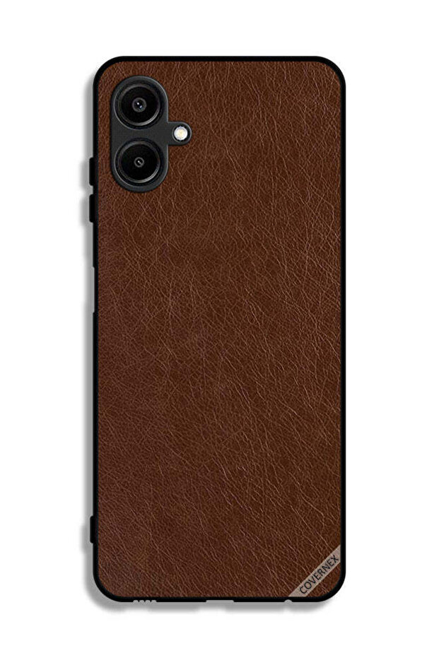 غطاء حماية جلدي بنقشة جلد لهاتف Samsung Galaxy M06 5G