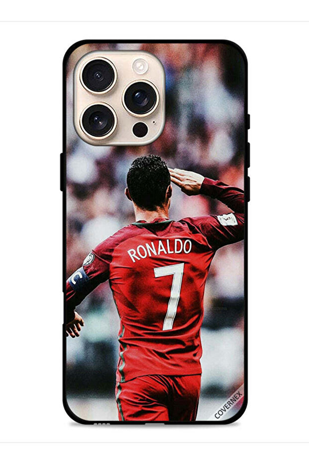 غطاء حماية لجهاز Apple iPhone 16 Pro Max بتصميم تحية رونالدو للجمهور