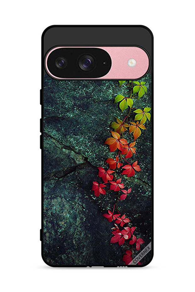 غطاء حماية لهاتف Google Pixel 9 بأوراق جميلة