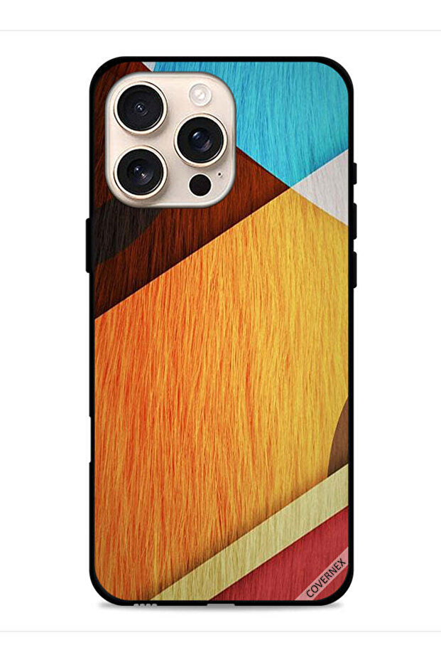 غطاء حماية لجهاز Apple iPhone 16 Pro Max بملمس خشبي