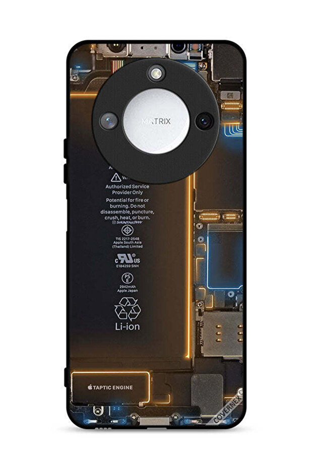غطاء حماية خلفي لهاتف Honor X60 5G بنمط داخلي