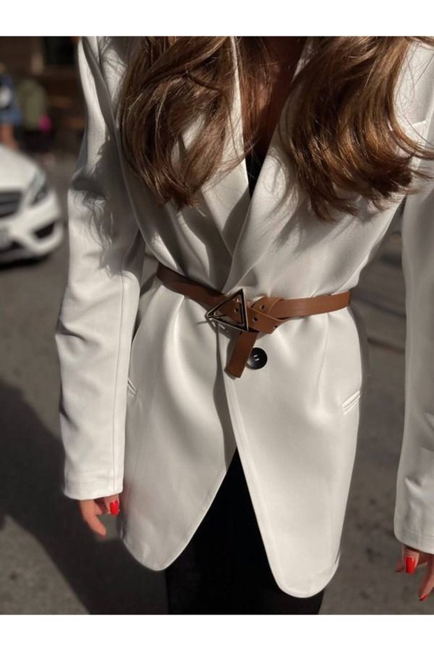 Women's Trouser Belt, Jacket Belt, Dress Belt, Shirt Belt with Triangle Gold Buckle