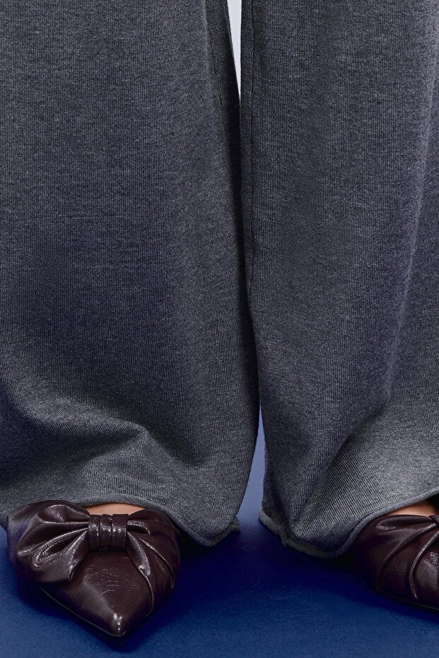 Uzun örgü pantolon - 4