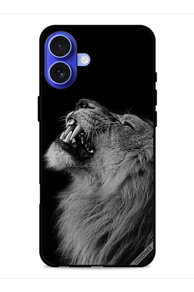 غطاء حماية لجهاز Apple iPhone 16 Plus بتصميم الأسد المبهج