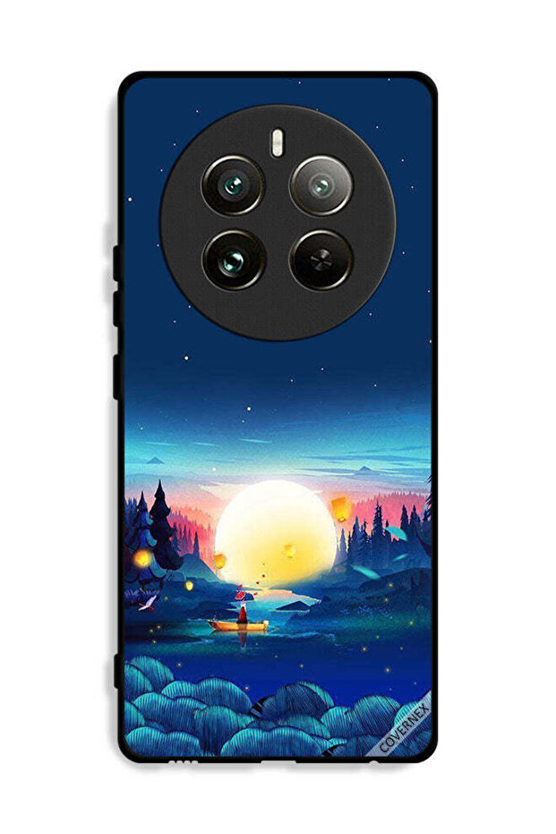 غطاء حماية لهاتف Realme 12 Pro Plus 5G بمنظر غروب الشمس