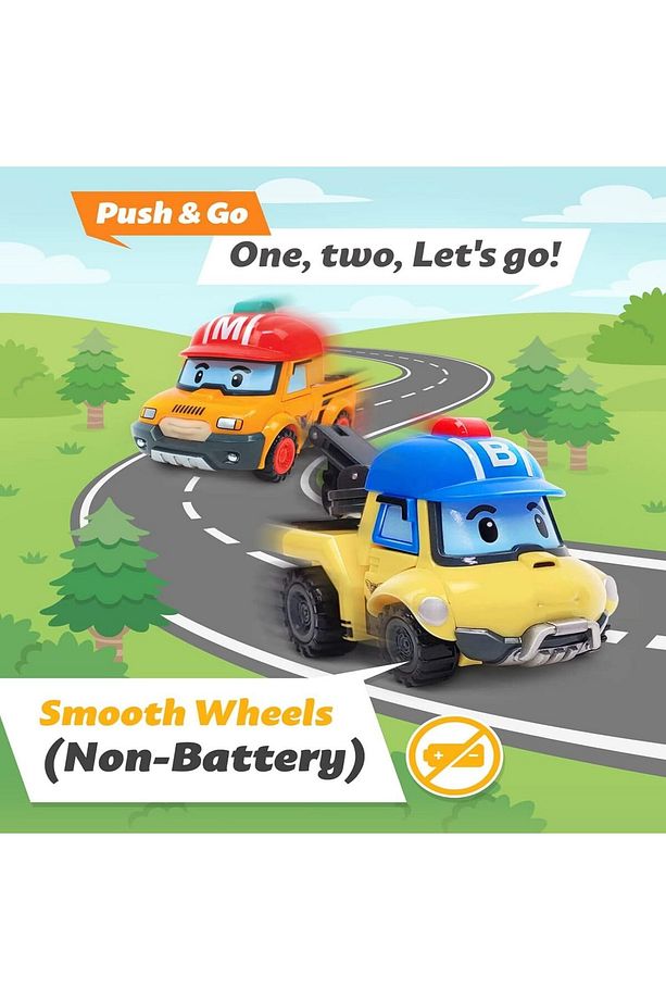 Lisanslı Bucky Transforming Robot Figür Robocar Poli - 10 Cm - 4