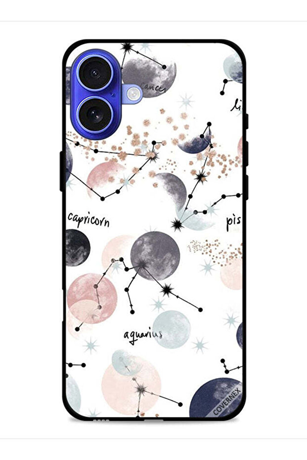 غطاء حماية لجهاز Apple iPhone 16 Plus بتصميم رسم الكواكب
