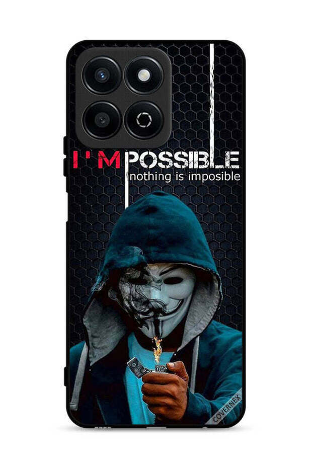 غطاء حماية لهاتف Honor Play 60 Plus 5G بخلفية "أنا ممكن، لا شيء مستحيل"
