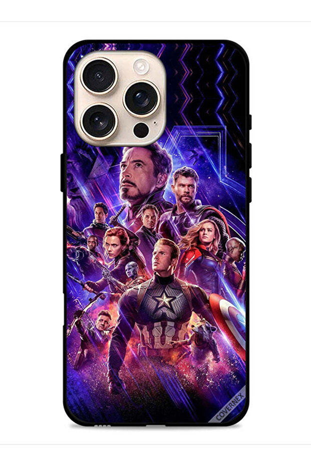 غطاء حماية لجهاز Apple iPhone 16 Pro Max بخلفية Avengers Endgame