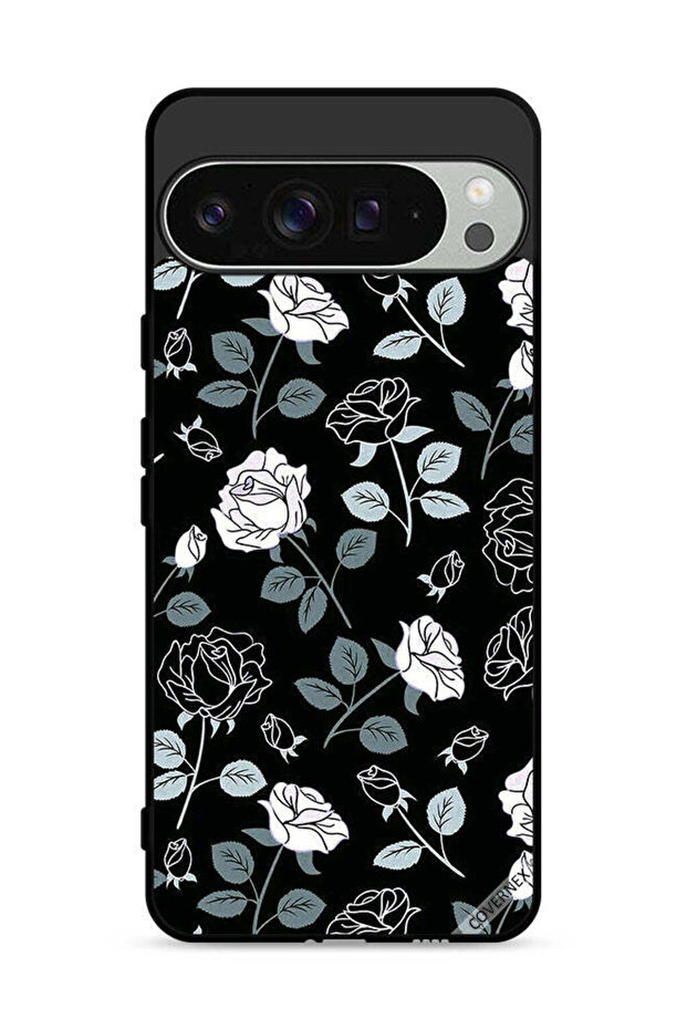 غطاء حماية لهاتف Google Pixel 9 Pro بنقشة زهور