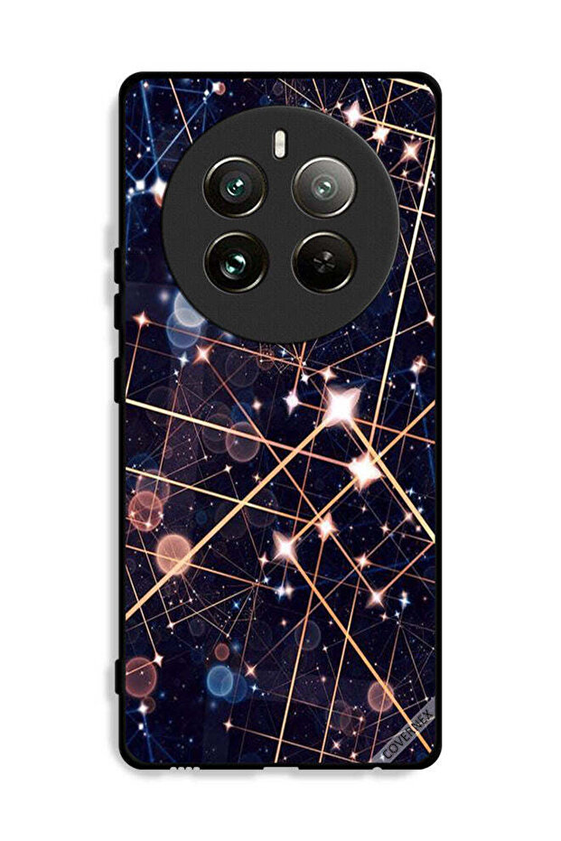 غطاء حماية لهاتف Realme 12 Pro Plus 5G بنمط منحنيات الإضاءة