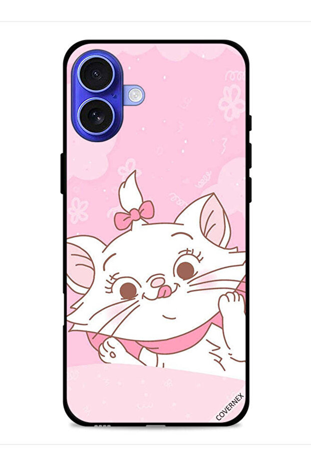 غطاء حماية لجهاز Apple iPhone 16 Plus بتصميم قطة