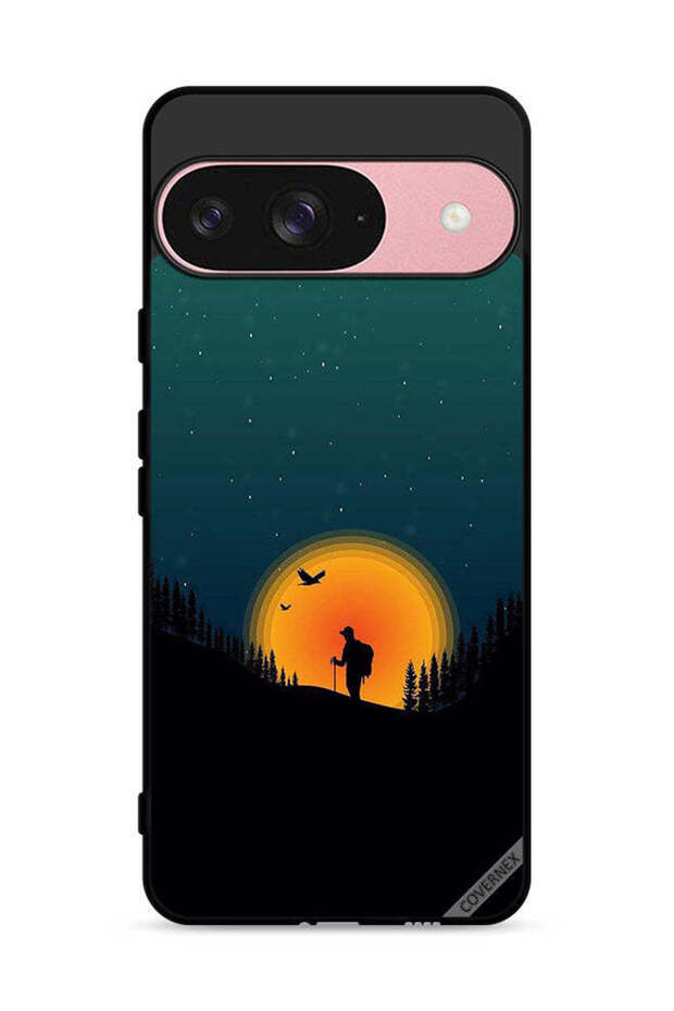 غطاء حماية لجهاز Google Pixel 9 بتصميم فن المغامرة