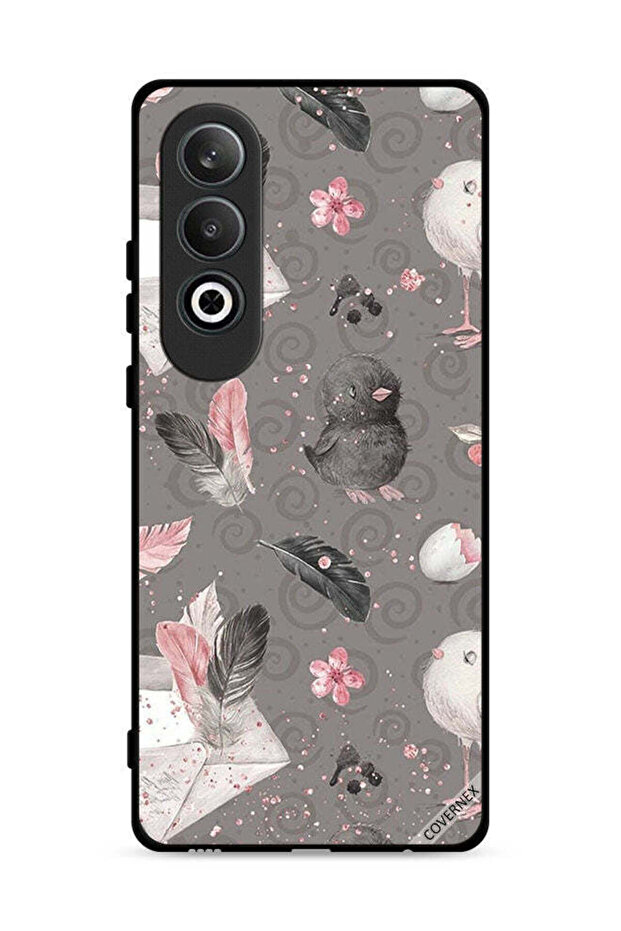 غطاء حماية لهاتف OnePlus Nord CE4 5G بنقشة Feathers & Chicks