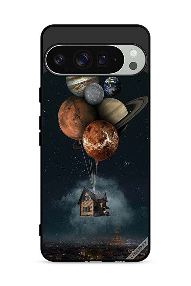 غطاء حماية لجهاز Google Pixel 9 Pro XL بتصميم Balloon Planets Takes Home