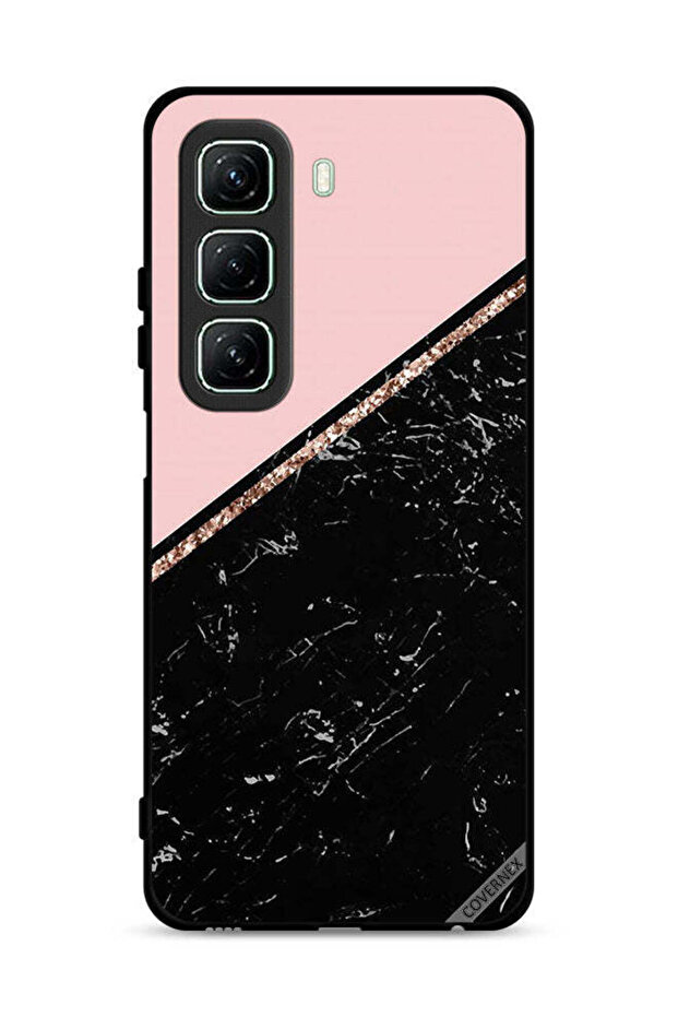 غطاء حماية لهاتف Infinix Hot 50 5G بنقشة رخامية