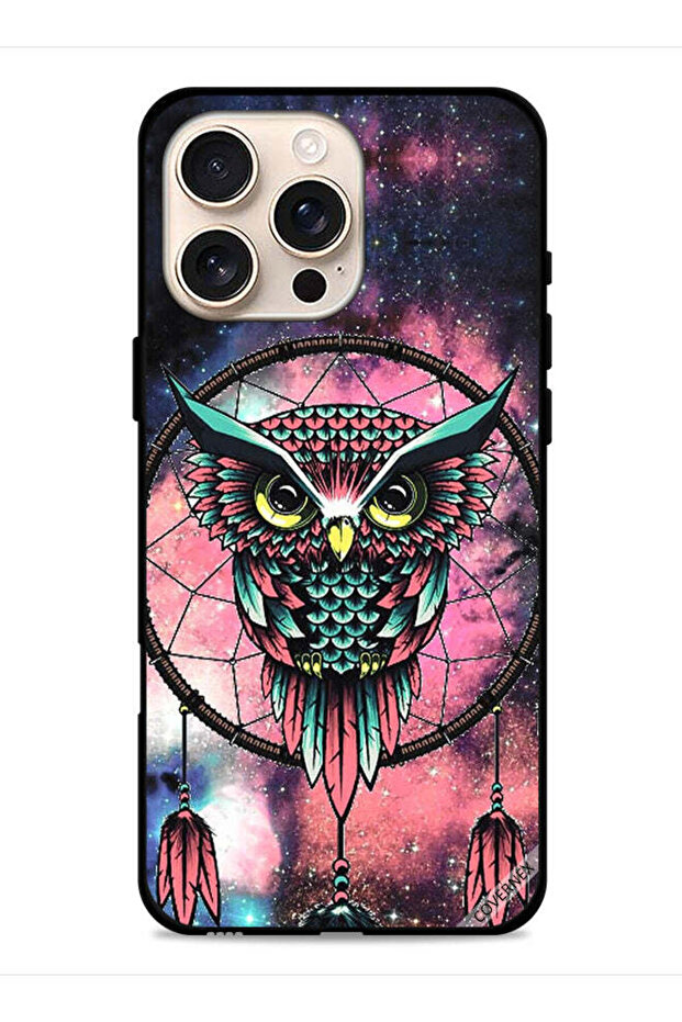 غطاء حماية لجهاز Apple iPhone 16 Pro Max بتصميم بومة