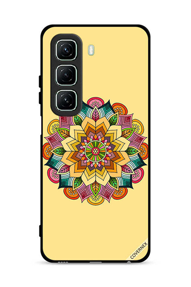 غطاء حماية لهاتف Infinix Hot 50 5G بنمط ماندالا دائري