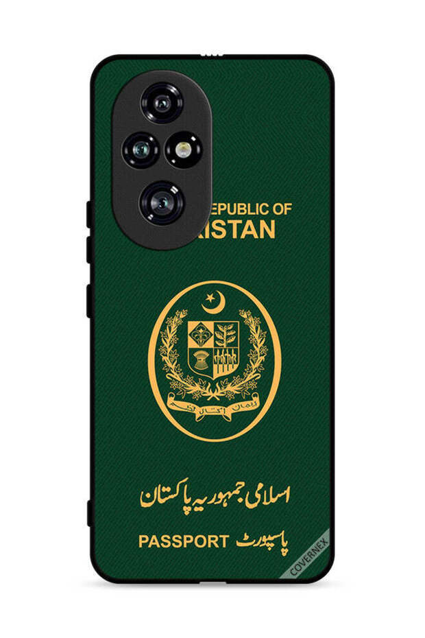 غطاء حماية لهاتف Honor 200 Pro 5G بنمط جواز السفر الباكستاني