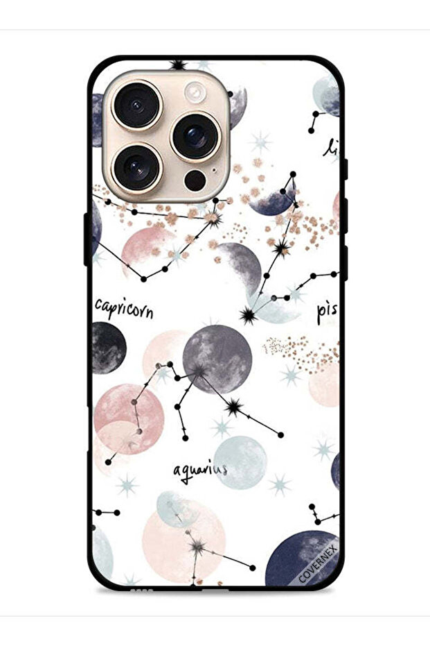غطاء حماية لجهاز Apple iPhone 16 Pro Max بتصميم رسم الكواكب