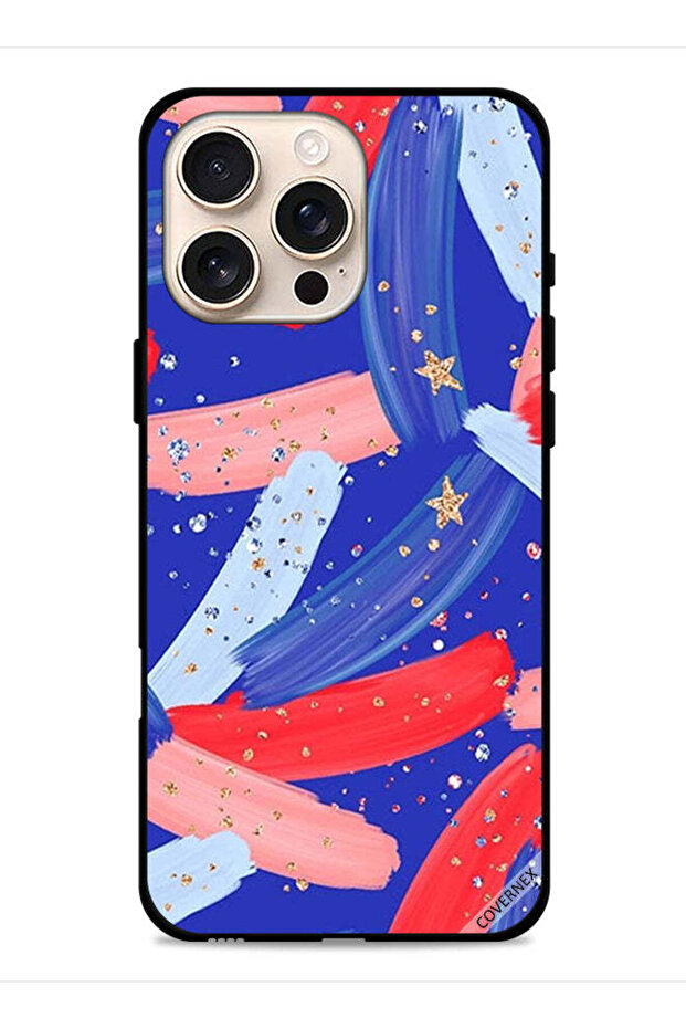 غطاء حماية لجهاز Apple iPhone 16 Pro Max برسومات فنية