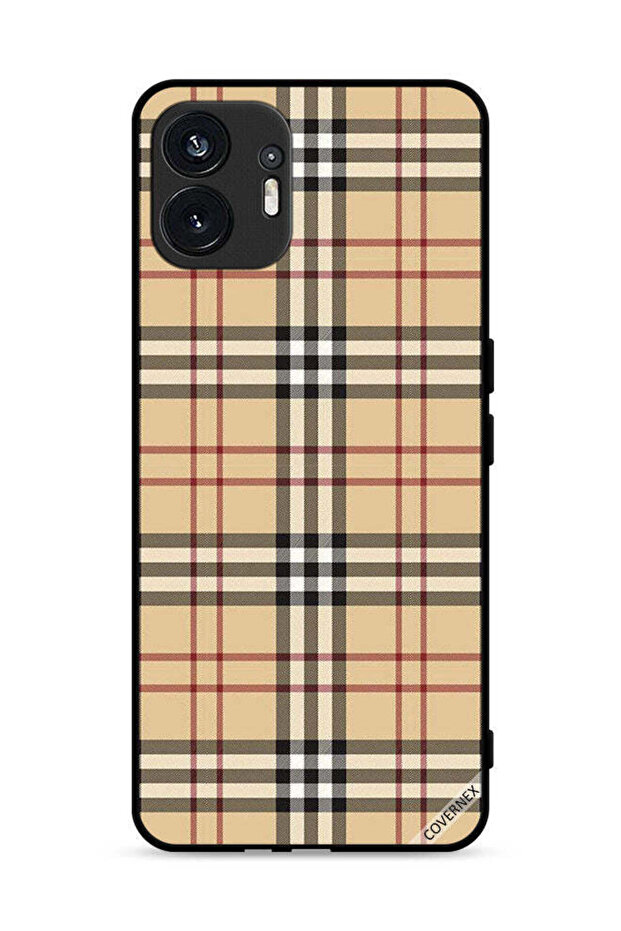 Nothing Phone (2) 5G Protective Case Cover Stripes On Cloth Pattern