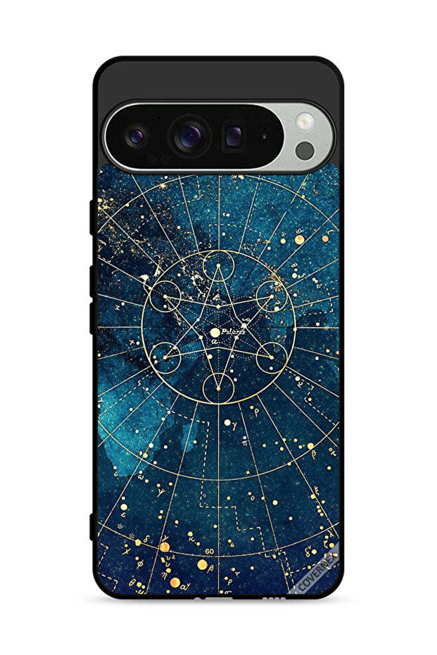 غطاء حماية لجهاز Google Pixel 9 Pro بنمط معادلات رياضية