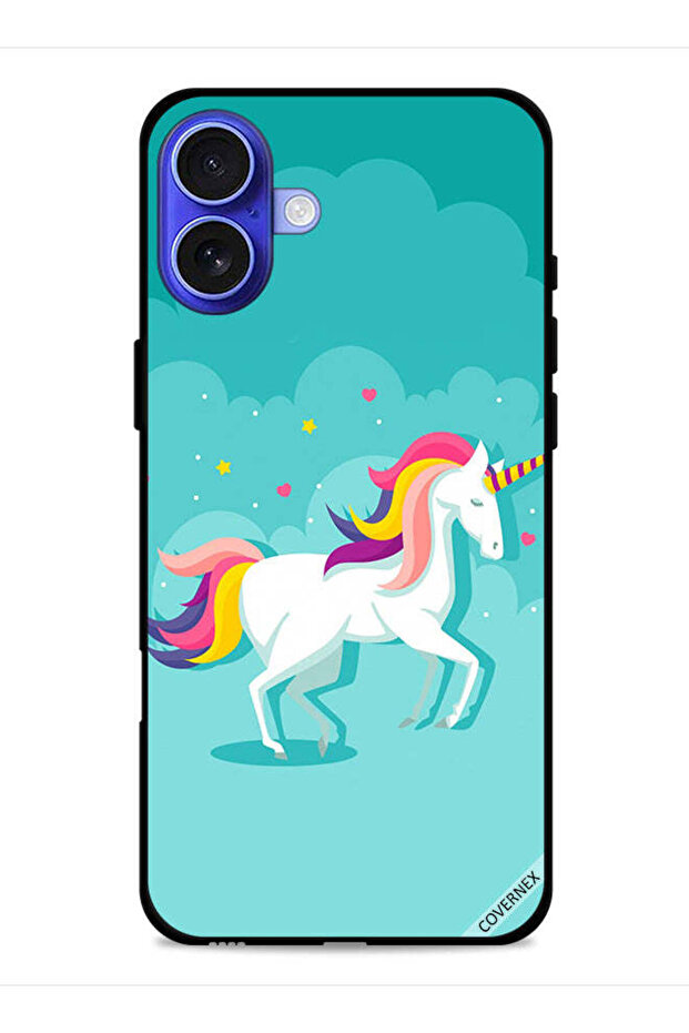 غطاء حماية لجهاز Apple iPhone 16 Plus بتصميم وحيد القرن