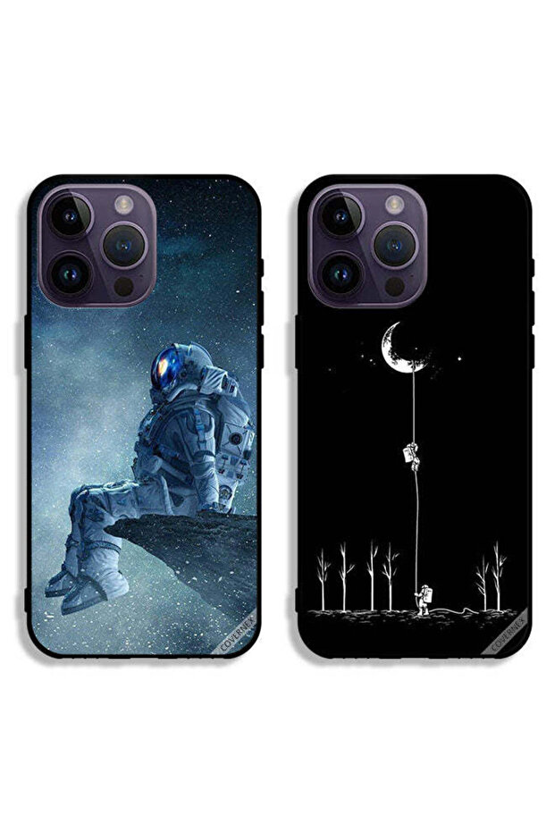 حافظتان واقيتان لهاتف Apple iPhone 14 Pro Max من رائد الفضاء المتعب إلى القمر
