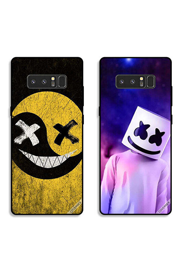 Two Cases For Samsung Galaxy Note 8 Protective Covers Marshmallow Head and Marshmallow Face
