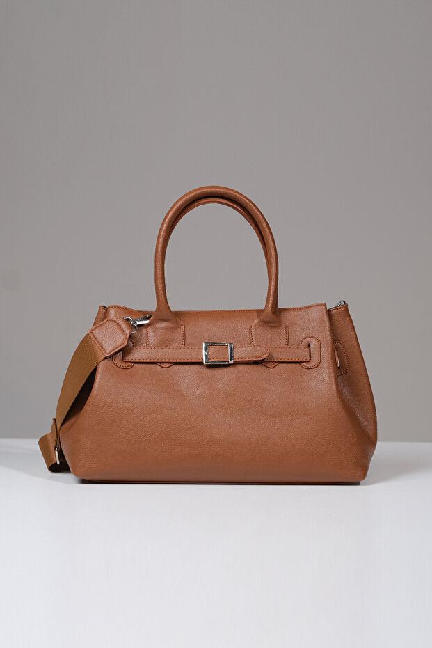 Women's Kosta Leather Shopper Bag 1507 Tan