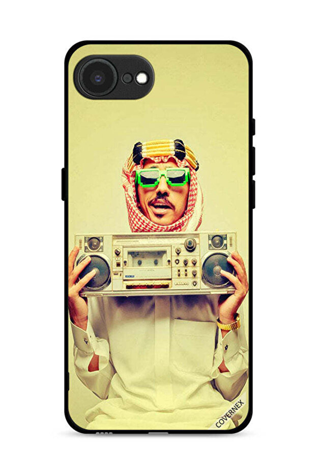 غطاء حماية لجهاز Apple iPhone 16e يحمل جهاز موسيقى عتيق