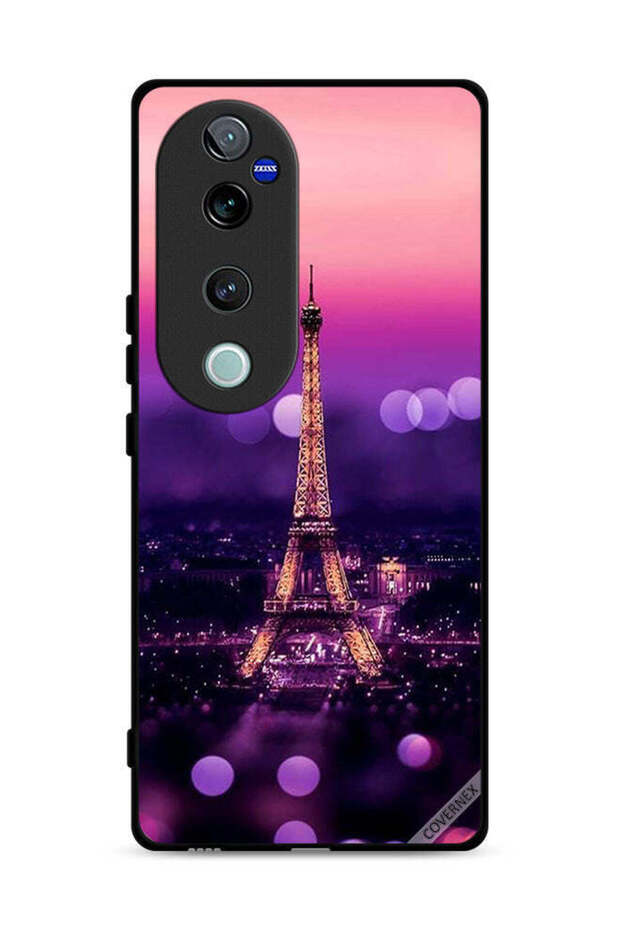 غطاء حماية لهاتف Vivo S19 Pro 5G بتصميم برج إيفل