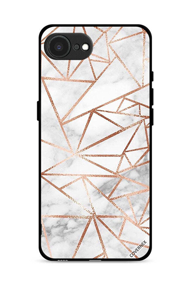 غطاء حماية لجهاز Apple iPhone 16e بنمط رخامي وورق جدران - 1