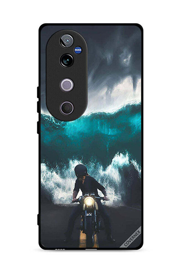 غطاء حماية Vivo V40 5G بتصميم موجة مائية