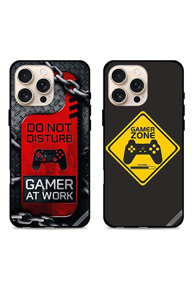 حافظتان لهاتف Apple iPhone 16 Pro Max، أغطية حماية Gamer Zone وGame At Work