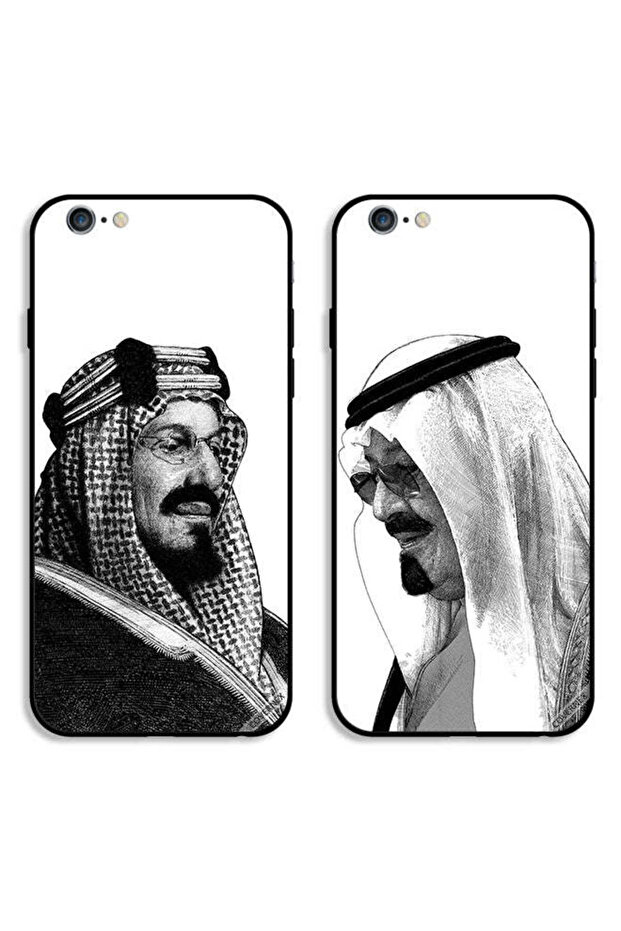 حافظتان لهاتف Apple iPhone 6 Plus/6s Plus، أغطية حماية الملك ابن سعود والملك عبد الله