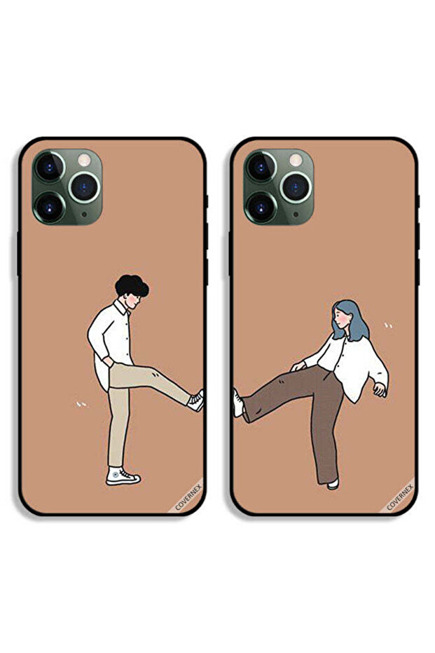 جرابان واقيان لهاتف Apple iPhone 11 Pro Max، غطاءان خلفيان بخمسة أقدام عالية