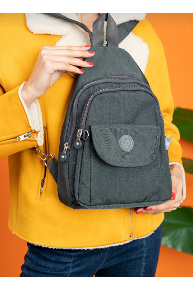 Mega Small Size 7 Compartment Front and Backpack - 1