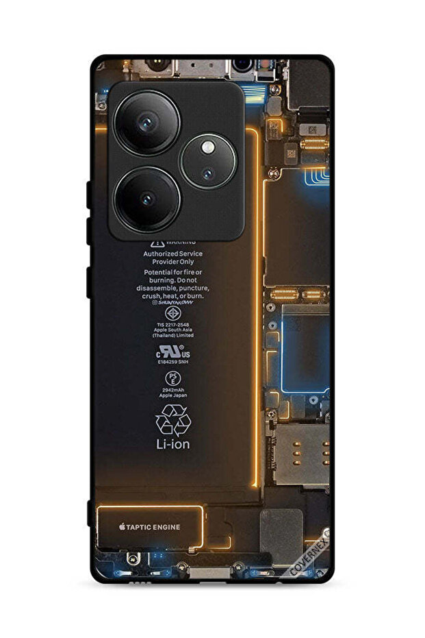 غطاء حماية خلفي لهاتف Realme GT 6 5G بنمط داخلي