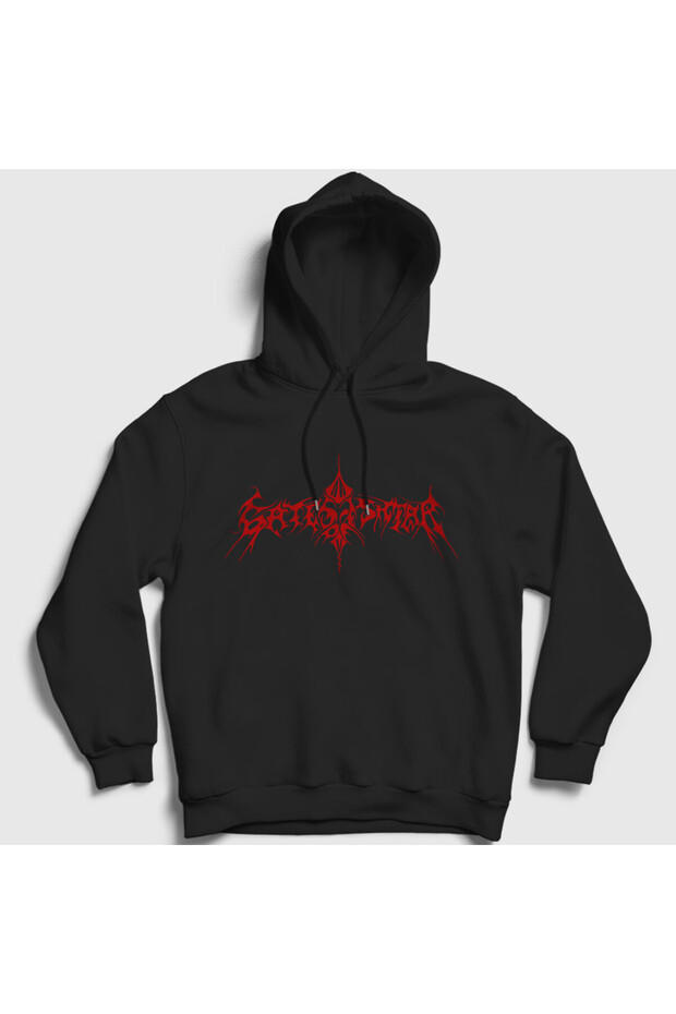 Unisex Black Logo Gates of Ishtar Hooded Sweatshirt 554532Tt