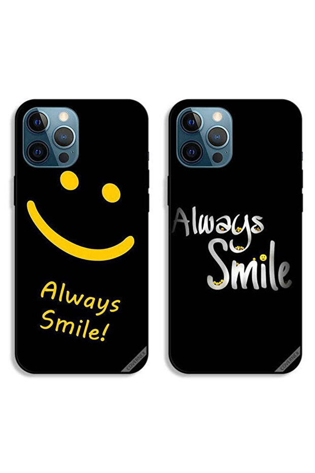 حافظتان لهاتف Apple iPhone 12 Pro Max - أغطية حماية - Always Smile