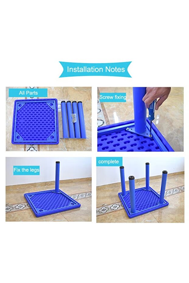 طاولة بلاستيكية متعددة الوظائف للكتابة والتعلم للأطفال - 4