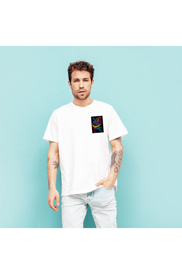 Custom Design Printed 100% Cotton Crew Neck White T-Shirt
