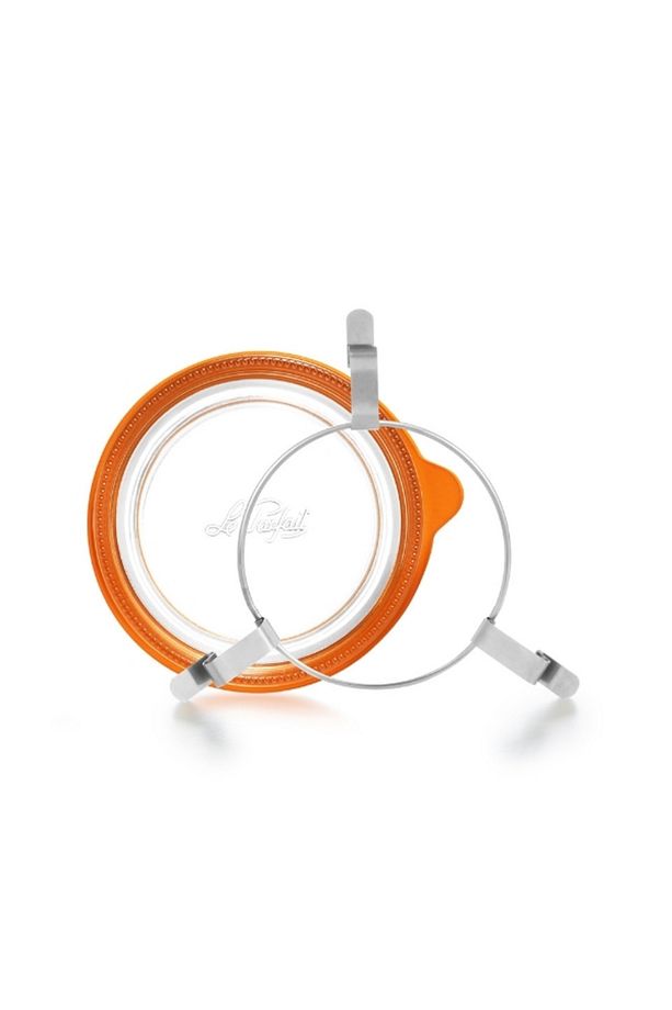 Klipsli 2'li Cam Kavanoz Seti (1 Adet 580 ml - 1 Adet 425 ml) - 5