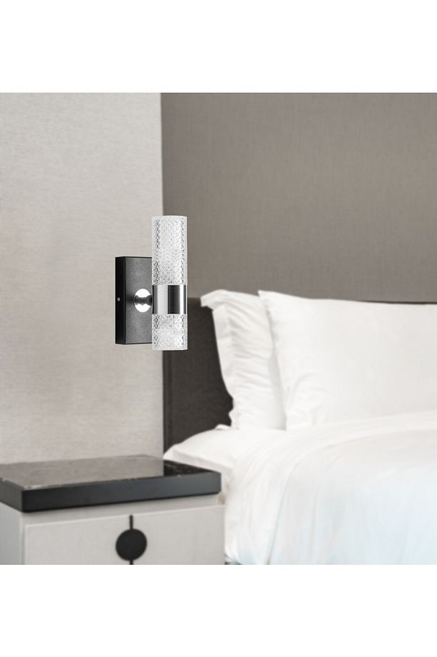LED Kristal Luxury Duvar Apliği Duvar Aplik Duvar Lambası Modern Oturma Odası Yatak Odası Aplik - 1