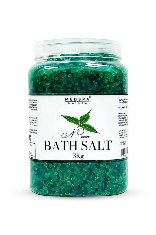 Neem Salt Bath Soak 3KG of Natural Relaxation Calming, Restorative, Aromatherapy for Sleep and Beaut