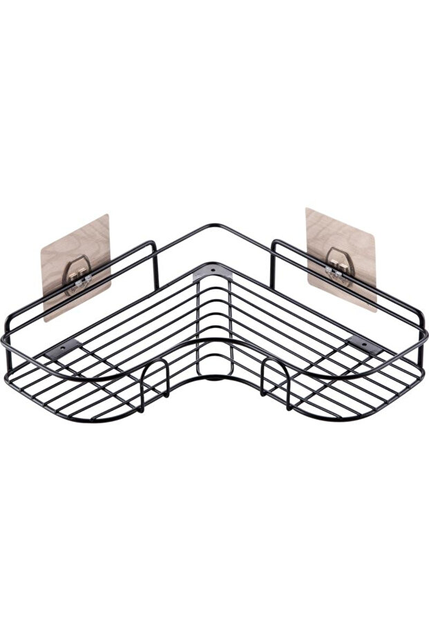 Corner bathroom shelf support - 2