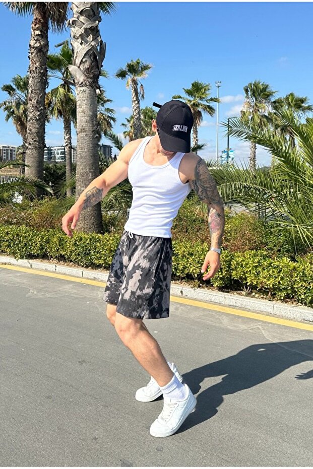 Premium Batik Oversize Şort - 4