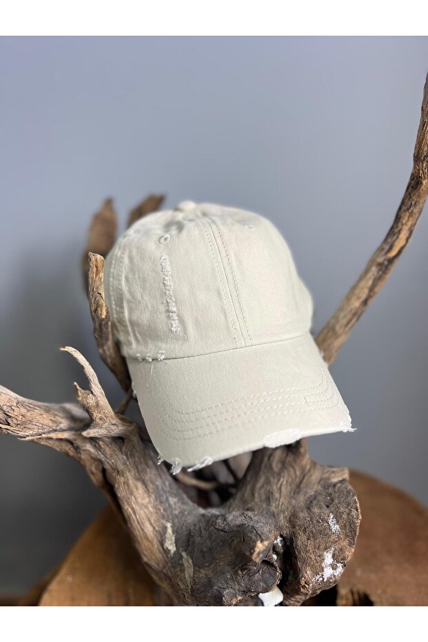 Krem Eskitme Unisex Şapka - 1
